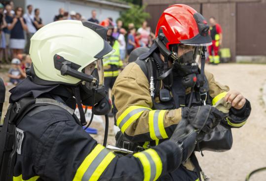 Demonstration Feuerwehr