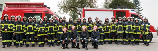 L'equipe des sapeurs-pompiers