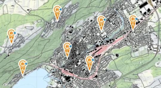 Carte points de rencontre d'urgence